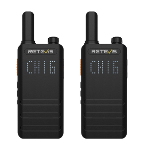 Retevis B3H/B63H Portable Mini Two Way Radio FRS/PMR446 Profesional Handheld 2 Way Radios with Hidden Display Rechargeable Emergency Alarm Ultra-Thin for Fashion Business Camping Hiking