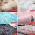 120*160cm Home living room bedroom floor carpet Gradient color carpet bedroom living room bedside washable mat soft fluffy carpet. 