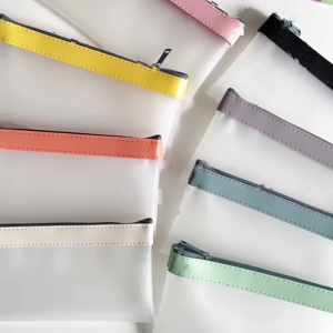 8Pcs Pencil Case Clear Matte Pen Pouches Water Resistant Pencil Bag Travel Makeup Organizers Pouches for Office School