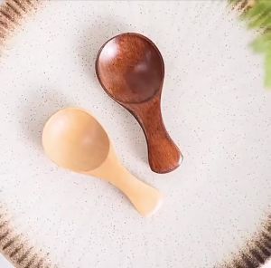 Muỗng / Thìa Gỗ Mini Đa Năng Gỗ Tự Nhiên - Múc Kem Trái Cây Sữa Chua Nhẹ & Dễ Vệ Sinh - Chihirostore.decor