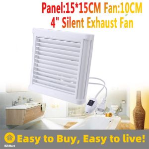 【Fast Shipping】 15W 4 Inch Silence Ventilating Strong Exhaust Extractor Fan for Window Wall Bathroom Toilet Kitchen Mounted 220V 100mm Wall Fan Window-Ventilation-Fan