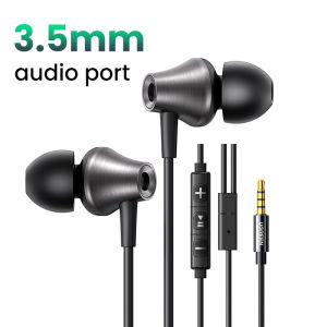 UGREEN Stereo Bass Headphone In-Ear 3.5mm/Type C Cellphones Headset Wired Earphones Metal HIFI Earpiece with MIC for Xiaomi Samsung Huawei