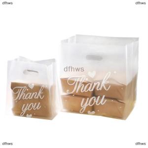 [COD] dfhws 50pcs Thank You Plastic Candy Gift Bags Shopping Bags Wedding Wrapping Bags