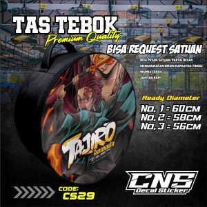 Tas Tebok Murai Motif Tanjiro Ransel Gendong Jinjing Bawa Tebok Sangkar Murai printing