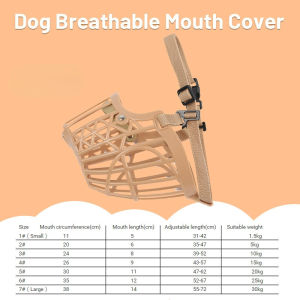 Pet Dog Mouth Sets Adjustable Muzzle Basket Anti-Biting Mouth Cover Dog Adjustable