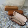 Wood Grain Glasses Storage Box Portable Glasses Case Organizer Women Men Sunglasses Holder Personality Container. 