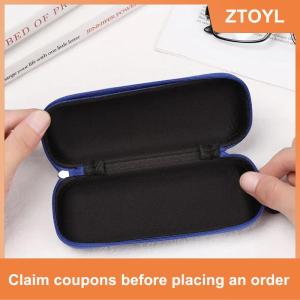 【ZTOYL】 Thời trang denim vải kính hộp dây kéo Kính mát bảo vệ container Kính mắt trường hợp kính đọc sách tổ chức mang theo túi