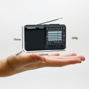 XHDATA D-328 Portable Radio FM AM SW Full Band MP3 Player With TF Card Jack