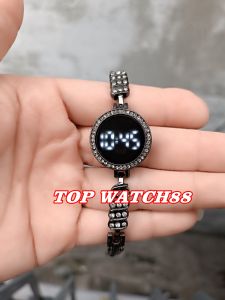 Jam Tangna motif Diamond Digital / Jam Tangan fashion Wanita / jam tangan wanita fashion rantai