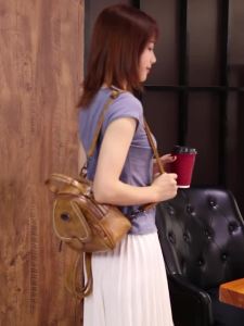 Túi xách nữ Xidi Paul mẫu mới mùa hè phong cách retro đeo vai đeo chéo dáng hộp nhỏ da mềm dung tích lớn kiêm ba lô.