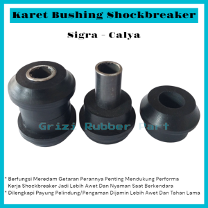 Karet Bushing Shock Shockbreaker Belakang Atas Sigra Calya Costum 1Set(2Pcs) Bahan Ban