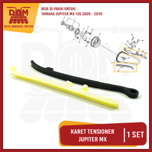 Karet Tensioner Jupiter MX (KNZ) Lidah Karet Tahanan Rantai Keteng Kamrat Yamaha Vixion MX Old 135