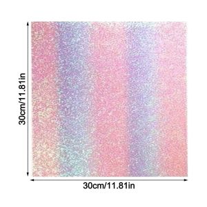 BHYJGD DIY Handmade DIY Fabric Ironing Cloth Non Stick Rainbow Glitter Baking Cloth  Gradient Beads Sequin Cloth Handmade Beads Toy