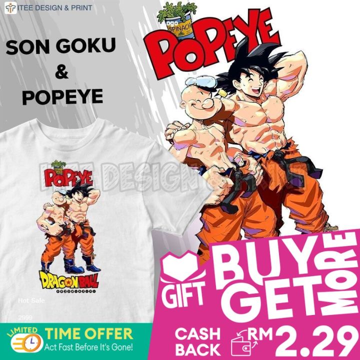 Dragon Ball Kids Shirt Baju Popeye Baby Cloth Tidur Kanak Lelaki Kemaja Perempuan Dress Full Cotton Newborn Clothes Wanita Lengan Pendek Girl Kemeja Murah Kain Tshirt Boy Clothing T Floral Budak Anime Kid For Women Viral Fashion Malaysia Panjang Kameja In