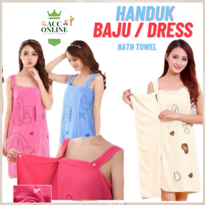 Baju Handuk Mandi Karakter Wearable Towel Kimono Renang Multifungsi / Bath Towel