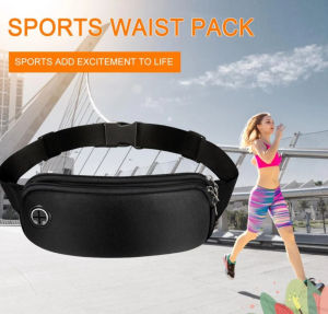 Waterproof Sports Waist Bag for Men Women - Running Belt Bag with Phone Pouch Jogging Fanny Pack for Outdoor Activities