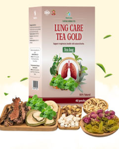 Shop037 LUNG CARE Tea (Promo) Gold Support RESPIRATORY HEALTH WITH NATURAL HERBAL Beverage