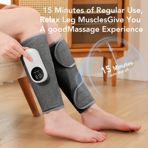 【Original 】1pc electric leg massager rechargeable calf air compression massager can heat the feet legs thighs and knees cordless leg massager easy to use muscle relaxation automatic pressure kneading a gift for mom and dad gift for men and women
