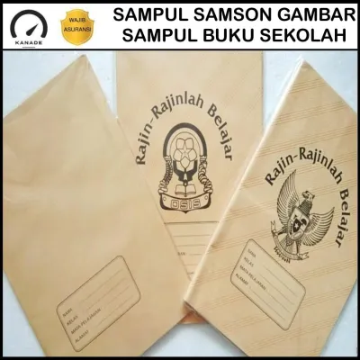 Sampul Buku Anak Sekolah Motif Garuda Coklat Samson Sampul Buku Murid