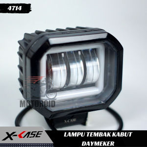Lampu Tembak Sorot Motor Mobil LED Daymaker 3 Mata K30 30 Watt Kotak CWL 4D Angel Eye Worklight Universal