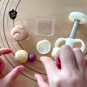 Mooncake Mold Chinese Mid-Autumn Festival Cookie Set 20g Bunny Hand Press Green Bean Pastry Mould DIY