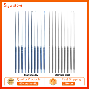 Titanium Alloy Micro Nerve Hook Vessel Hook Micro Spatula Dissectors Teardrop Curette Micro Neurosurgical Instruments
