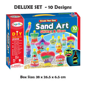 DIY Sand Art Kit Glow sand bottle set for Kids. DIY Pendant room decoration set.