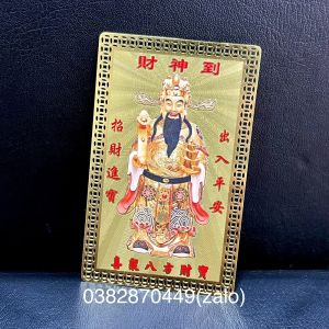 Kim Bài Thần Tài Bỏ Bóp Ví Bàn Thờ Két Sắt - Khai Mở Cung Tài Lộc Đồng Nguyên Chất