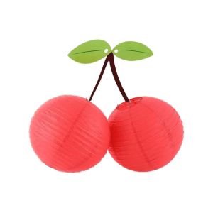 YOUYO 8/12 Inch Cherry Paper Lantern Handmade Fruit Theme DIY Prop Lantern Funny Foldable Festival Lantern Children