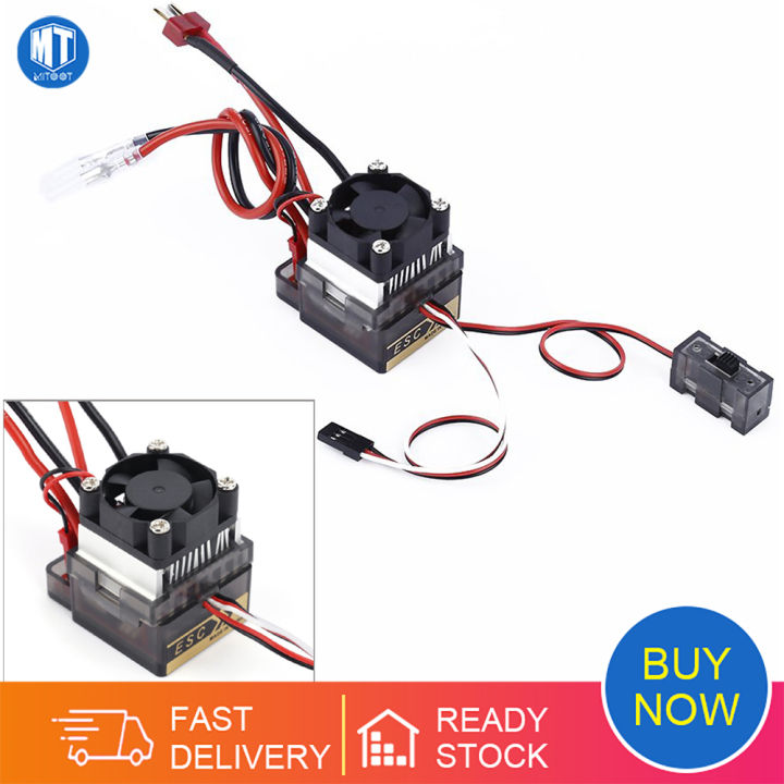 ESC (contrôleur De Vitesse) Brossé 320A étanche Pour Voiture/bateau RC - Compatible Moteurs 390, 540, 550, Connecteur XT60, BEC 5V/2A