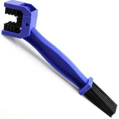 WAYCAI Universal Motorcycle Chain Brush Professional Encryption Mountain Bike Chain Brush Cleaner Easy To Use Dual-Head Design Highway Bike Chain Cleaner for Honda Adv 150 Mt09 2021 Gs 1250 Kawasaki Ninja 650 Nc750X