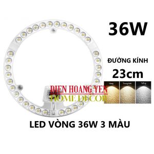 BỘ ĐÈN LED VÒNG HÍT NAM CHÂM PHỤ KIỆN THAY THẾ ĐÈN ỐP TRẦN HỎNG HOẶC CHIẾU SÁNG TRỰC TIẾP 220V 3 MÀU