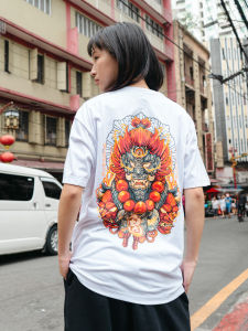 Oni Warrior - BrainsOut Clothing -  White TShirt for Men and Women