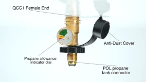 POL Propane Xe Tăng Bộ chuyển đổi Propane xe tăng đo cho Máy sưởi Bếp Nướng BBQ dùng gas chuyển đổi POL xe tăng dịch vụ van để qcc1/Type1