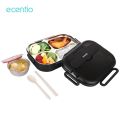 ECENTIO Tempat Makan 4 Grid Lunch Box Kotak Stainless Steel 304 1000ml. 