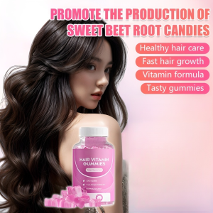 Beetroot Gummy Sugar Shipment Promote Hair Growth Gummy Sugar Health and Wellness