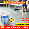 🔥2h quick-drying🔥3 In 1 Epoxy Floor Paint 1kg with brush Waterproof Renovation Anti-cracking Wear-Resistant Suitable For Cement Floor Factory Warehouse Office epoxy paint for flooring rubberized paint for flooring waterproof epoxy floor paint. 