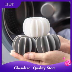 [Chandrae] 5PCS Reusable Silicone Laundry Ball Clothes Hair Cleaning Tools Pet Hair Remover Washing Machine Cat Hair Catcher Laundry Ball