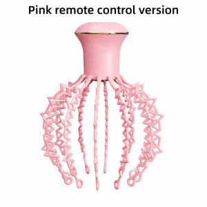 PANDORPOU USB Rechargeable Head Octopus Massager Kneading 500mAh Portable Scalp Massager Multi-Function Red Light Care Claw Electric Head Massager for Deep Relaxation