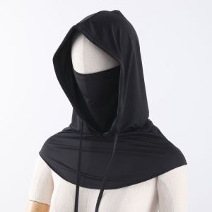 Lunashine Mặt nạ bảo vệ khỏi tia UV có áo hoodie che cổ cho đi xe đạp ngoài trời và che nắng