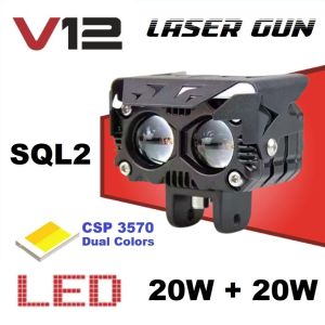 Lampu Tembak Sorot LED SQL2 Mata Motor Mobil SQL 2 Warna Putih Kuning