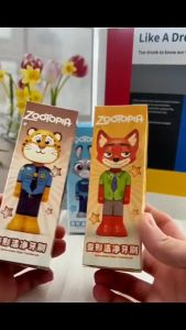 Zootopia Judy Nick Deformed Soft Bristle Toothbrush Fine Bristle Children Toothbrush Wash Retractable