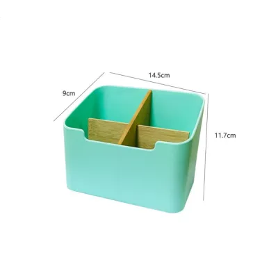 CANGMOTION Multifunction Remote Controller Storage Box Plastic 2/4 Grids TV Remote Holder Durable Cosmetic Storage Desktop Storage Box
