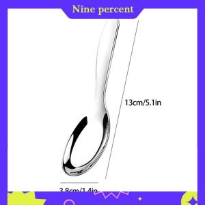 Nine percent Thép Không Gỉ Vòng Muỗng Net Màu Đỏ Vàng Bữa Ăn Tối Dài Xử Lý Khuấy Món Tráng Miệng Thìa Cho Nhà Bếp Phụ Kiện Tiện Ích