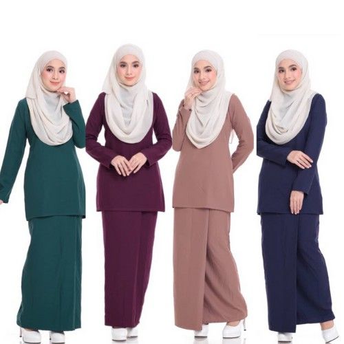 Pastelbutik] BAJU KURUNG MODEN KAIN LIPAT BATIK Pastelbutik Batik