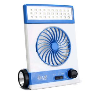 COD 3 In 1 New Multifunctional LED Table Lamp Mini Fan USB Solar Charging Fan Outdoor Camping Lamp