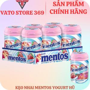 Kẹo nhai MENTOS sữa chua yoghurt hũ 90g