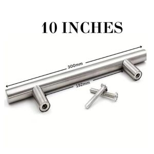 Stainless Handle for Cabinet  304 With Screw Brushed Metal Finish Drawer Handle Pull Wardrobe Cabinet | Build Construct