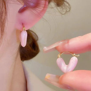 Simple Heart Shape-Shape Small Earrings Glamorous Women Fashion Jewelry Party AccessoriesMade from Safe S925 Silver