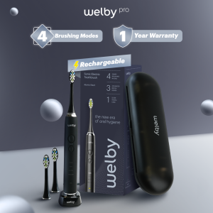 Welby Electric Toothbrush PRO Black W0208 Sikat Gigi Elektrik​